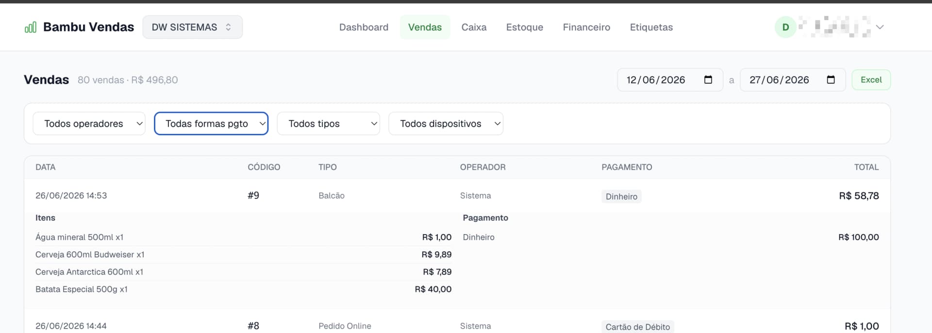 Filtros Avançados de Cupons